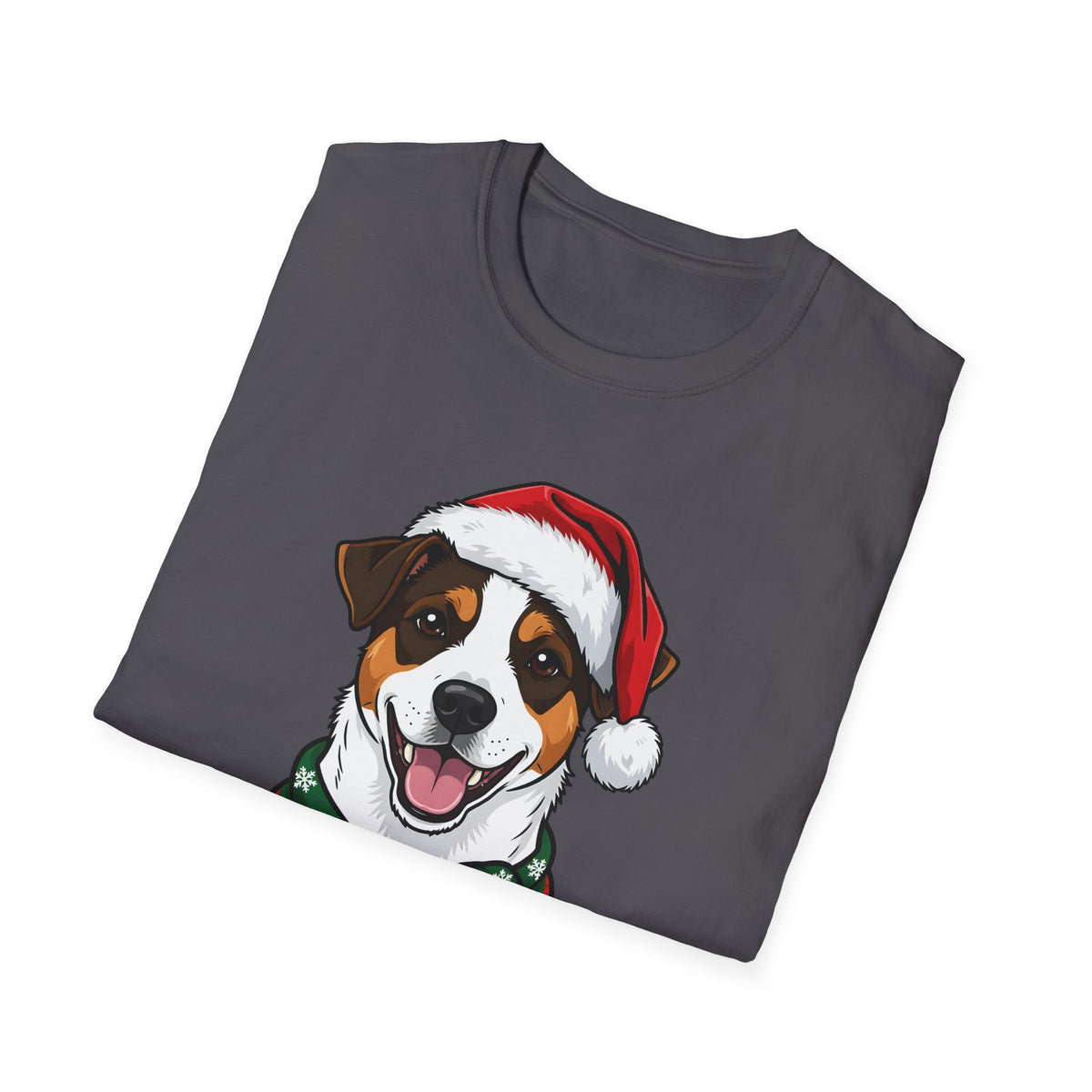 Yappy Holidays Jack Russell Terrier Christmas t-shirt, product photo 27