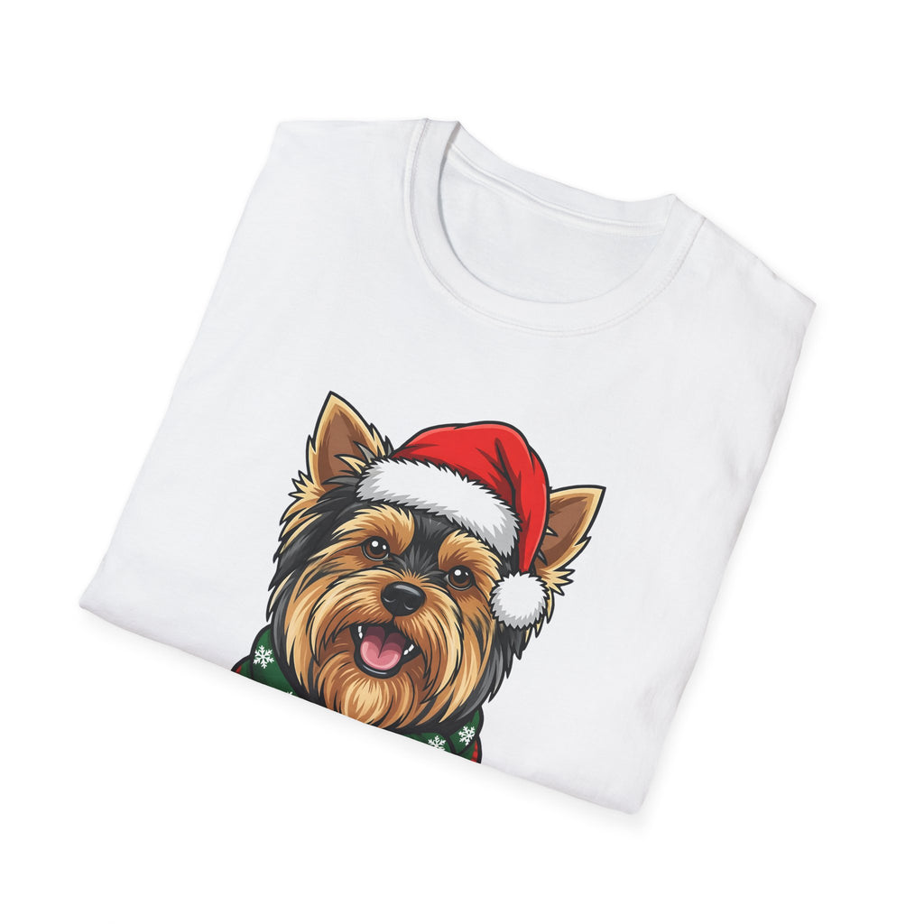 Yappy Holidays Yorkshire Terrier Christmas t-shirt, product photo 9