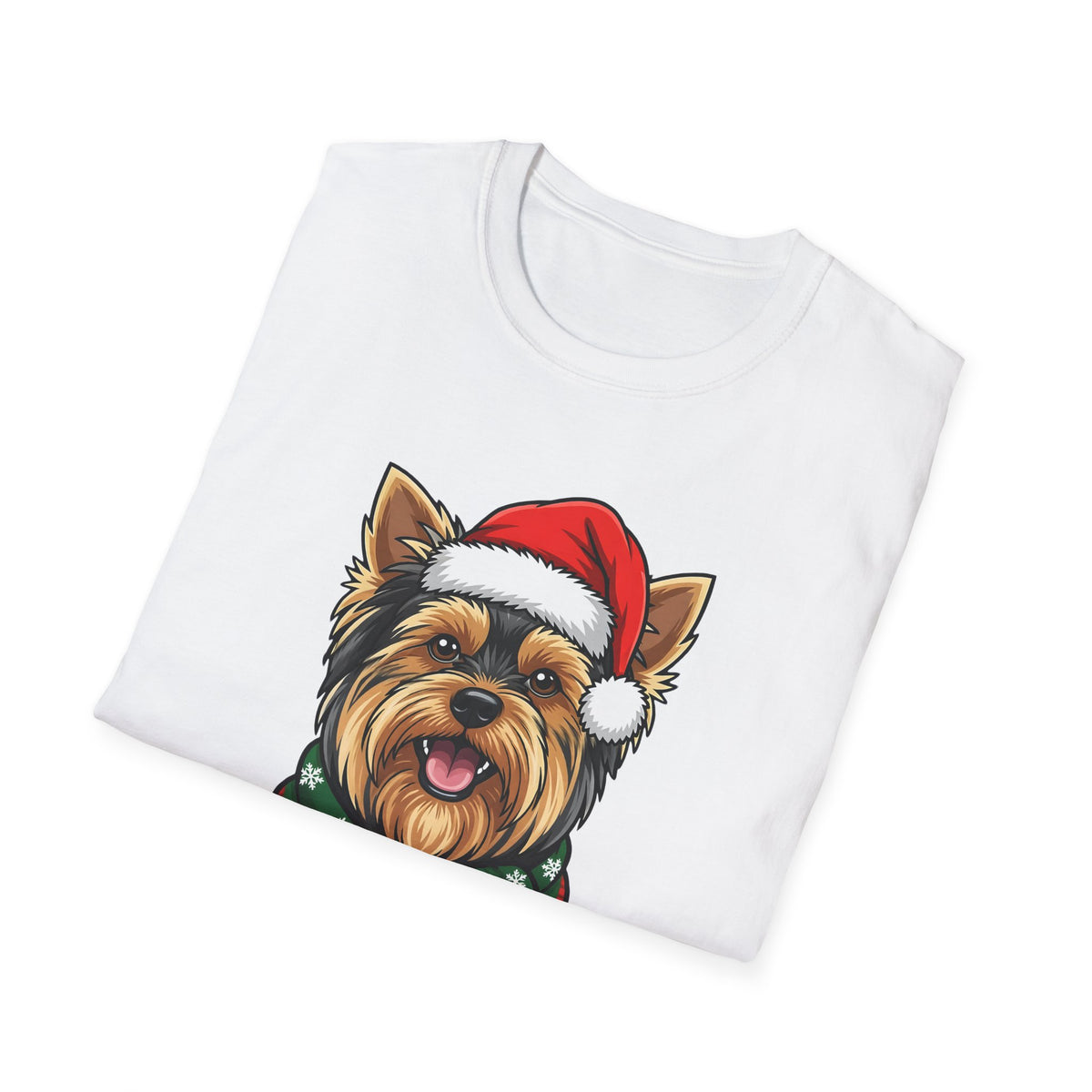 Yappy Holidays Yorkshire Terrier Christmas t-shirt, product photo 9