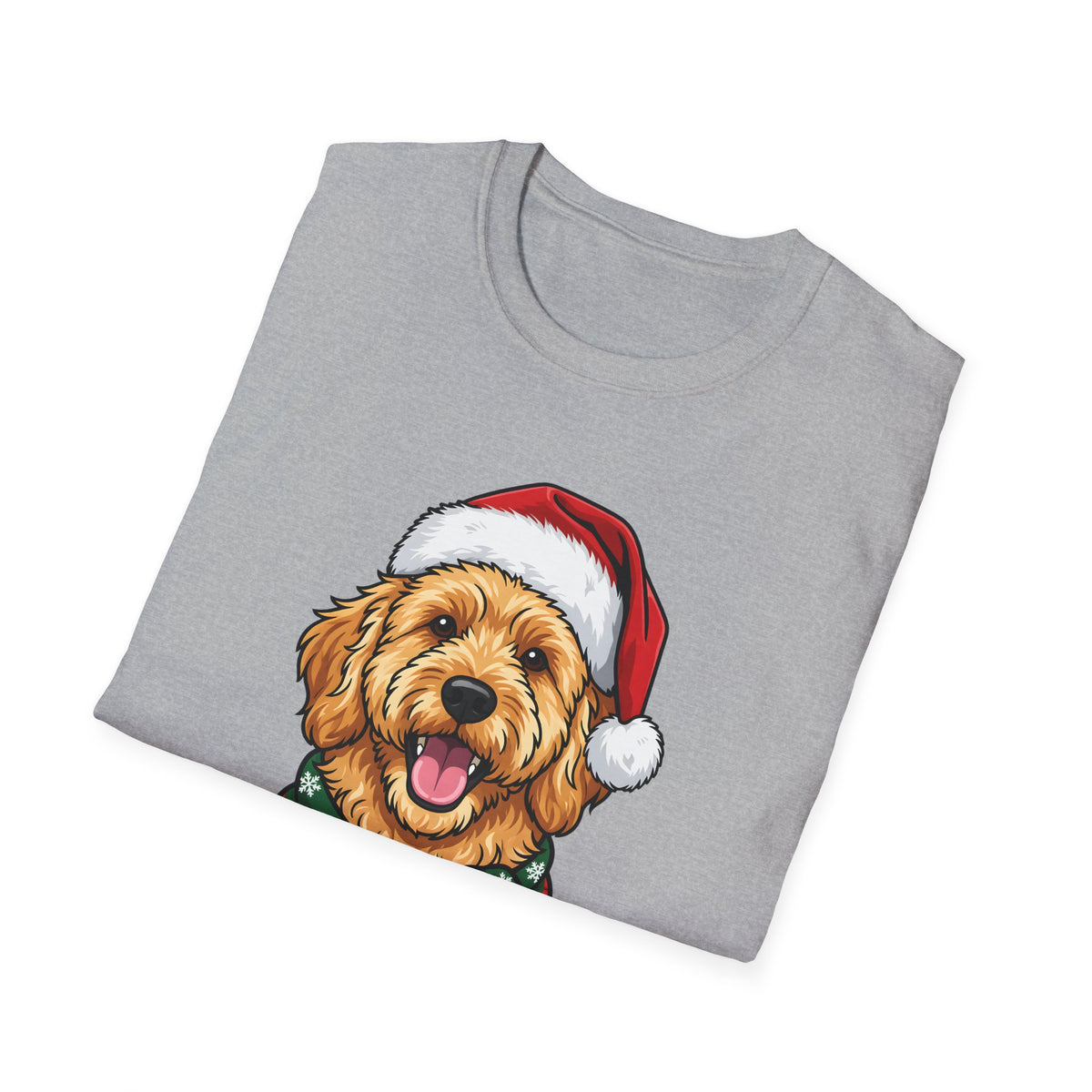 Merry Woofmas Goldendoodle Christmas t-shirt, product photo 9