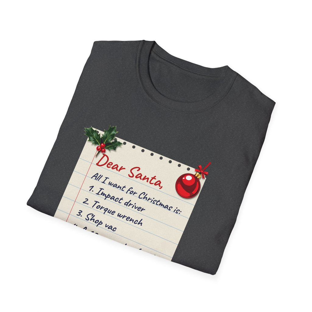 Dear Santa, A Bigger Garage t-shirt, product photo 30