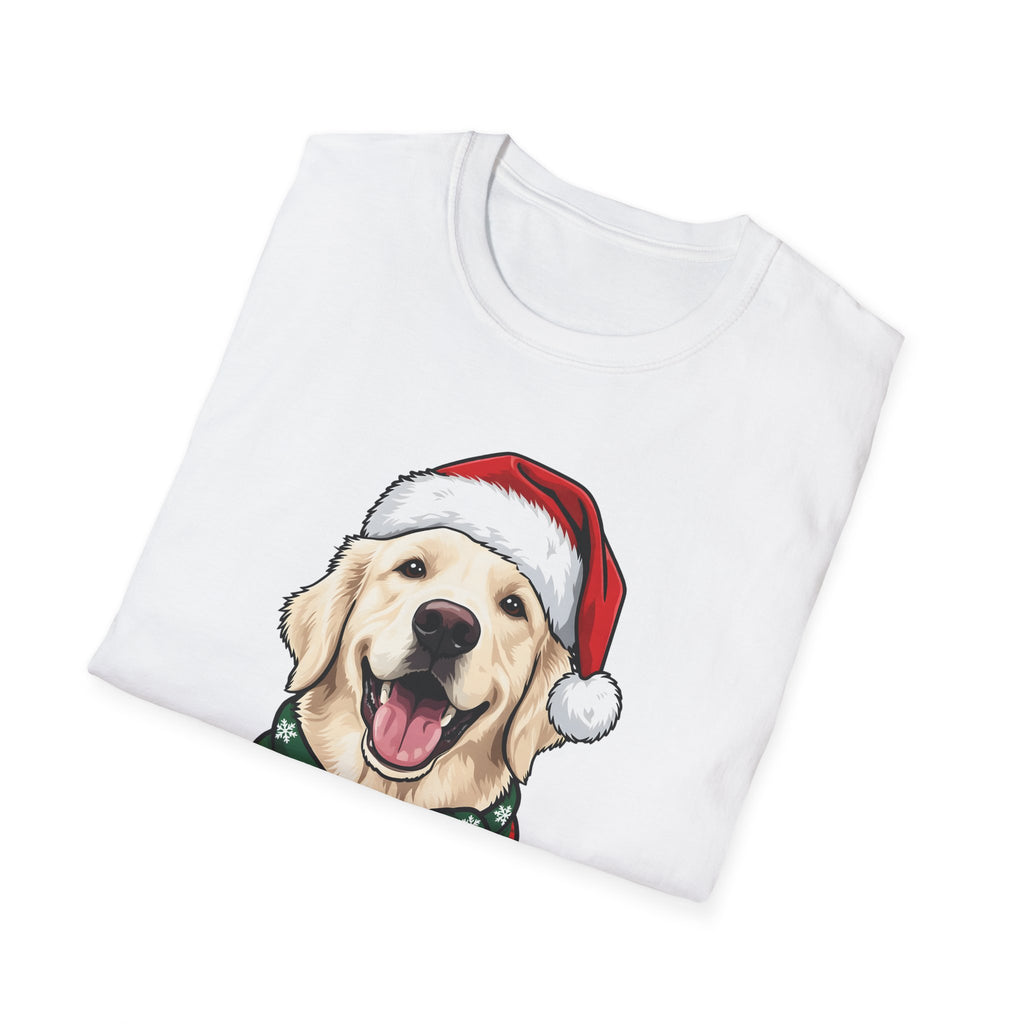 Merry Woofmas English Cream Golden Retriever Christmas t-shirt, product photo 9
