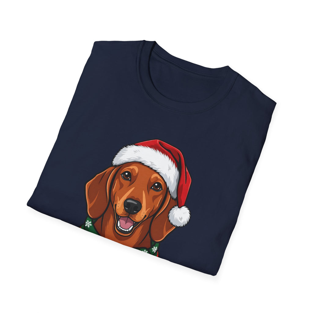 Yappy Holidays Dachshund Christmas t-shirt, product photo 6