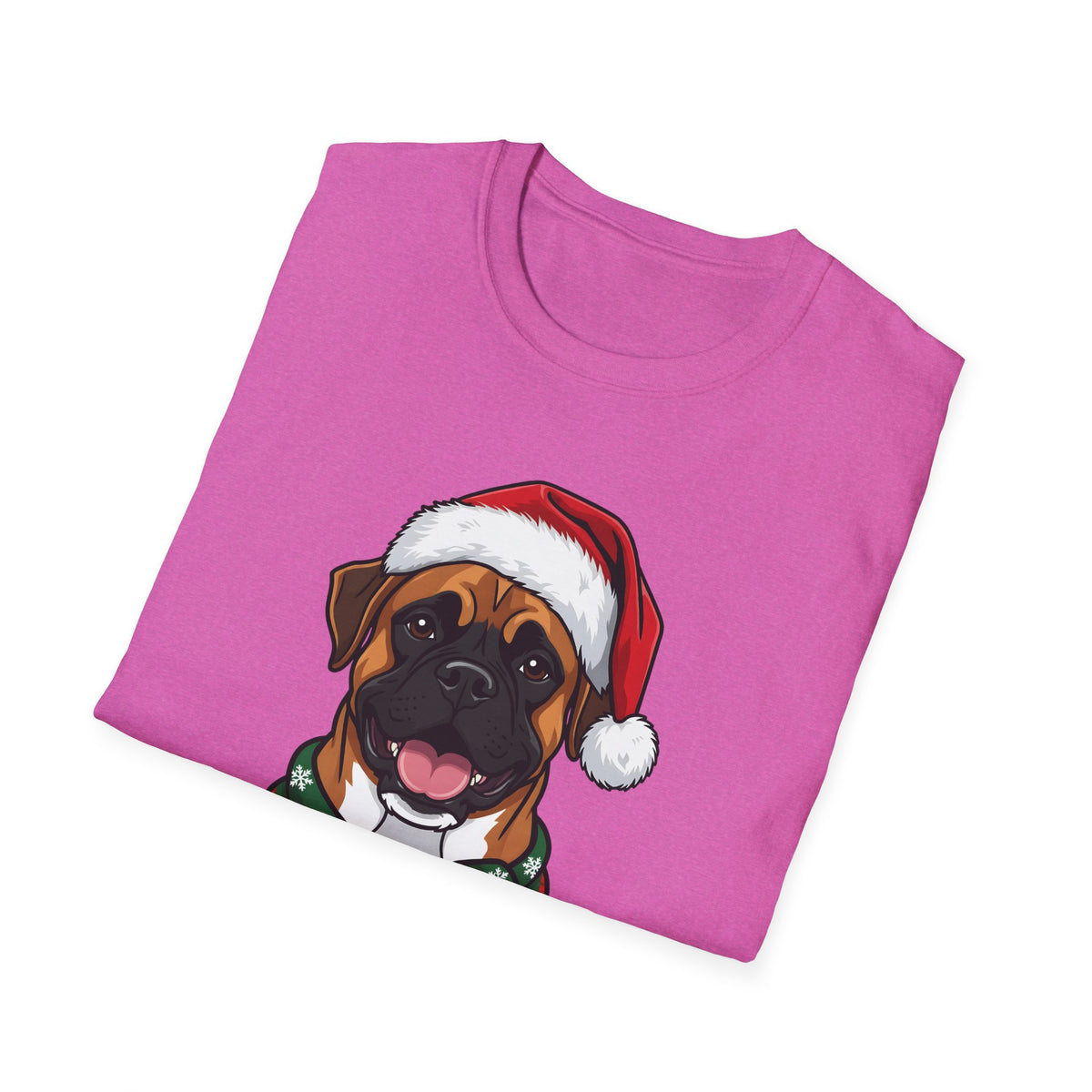 Merry Woofmas Boxer Christmas t-shirt, product photo 36