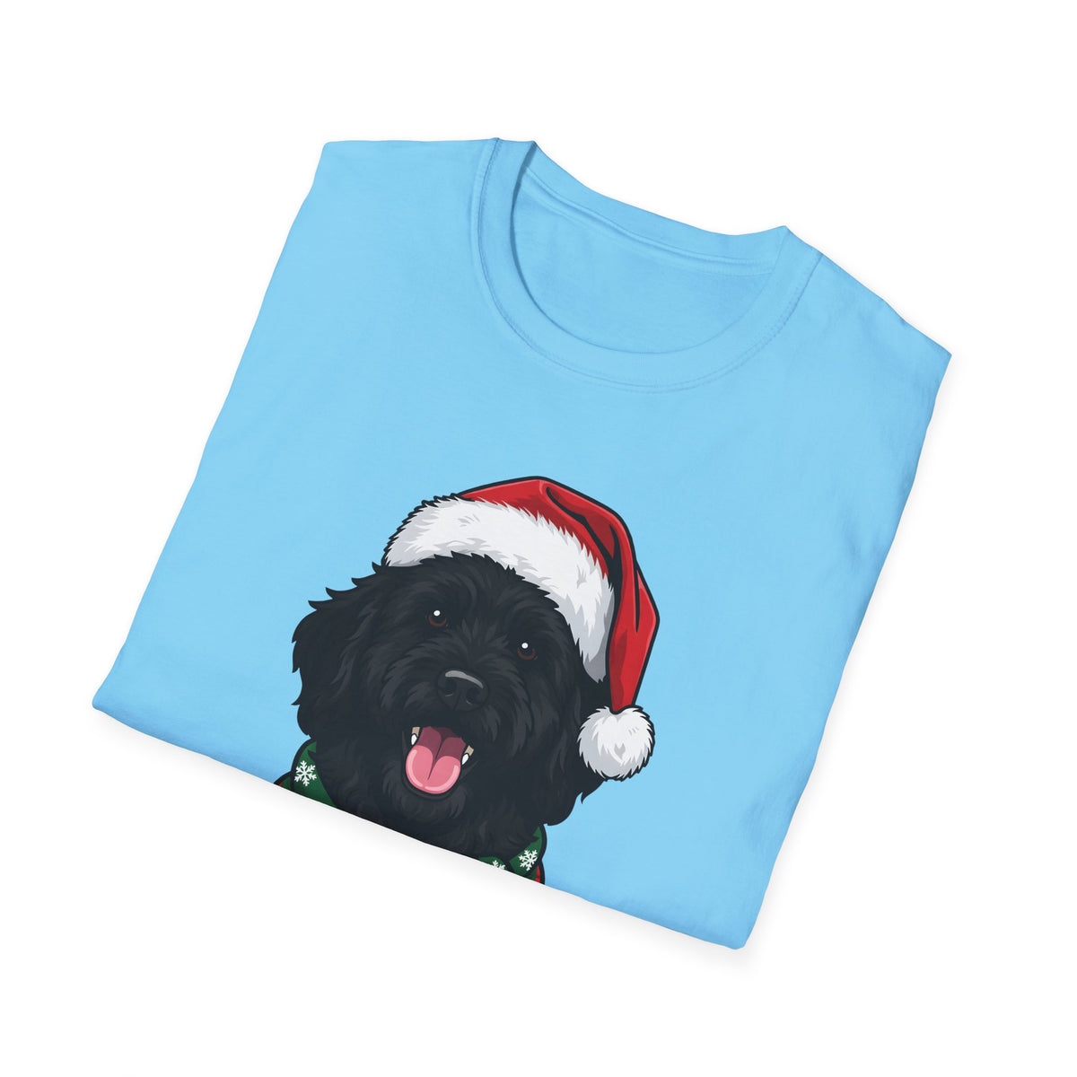 Merry Woofmas Black Goldendoodle Christmas t-shirt, product photo 21