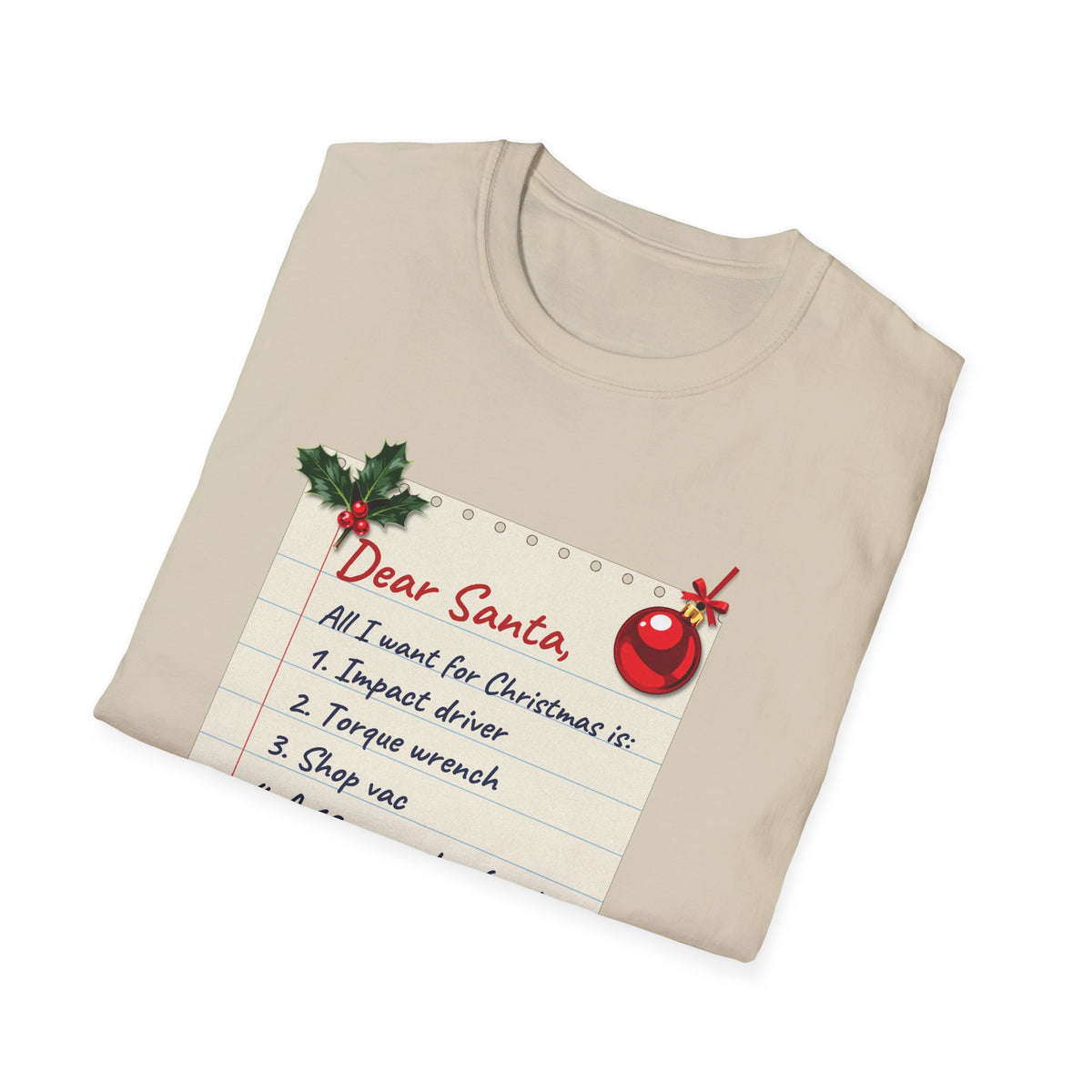 Dear Santa, A Bigger Garage t-shirt, product photo 9