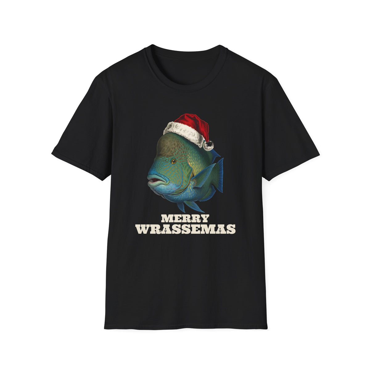 Merry Wrassemas t-shirt in Black, front view