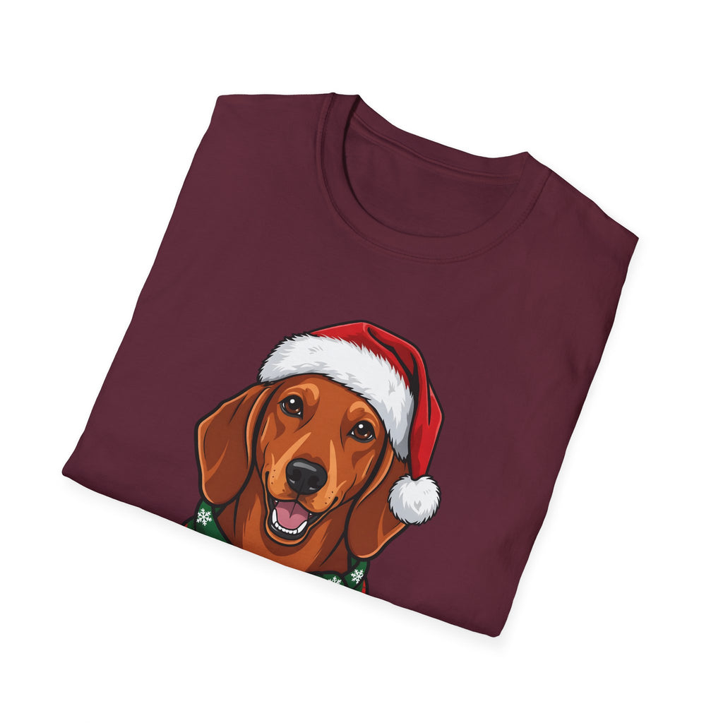 Yappy Holidays Dachshund Christmas t-shirt, product photo 15