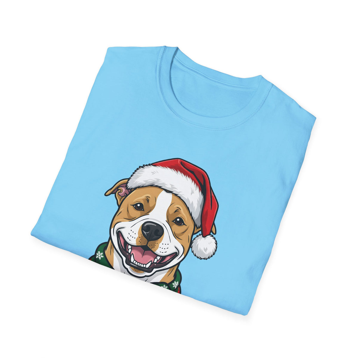 Merry Woofmas Pit Bull Christmas t-shirt, product photo 24