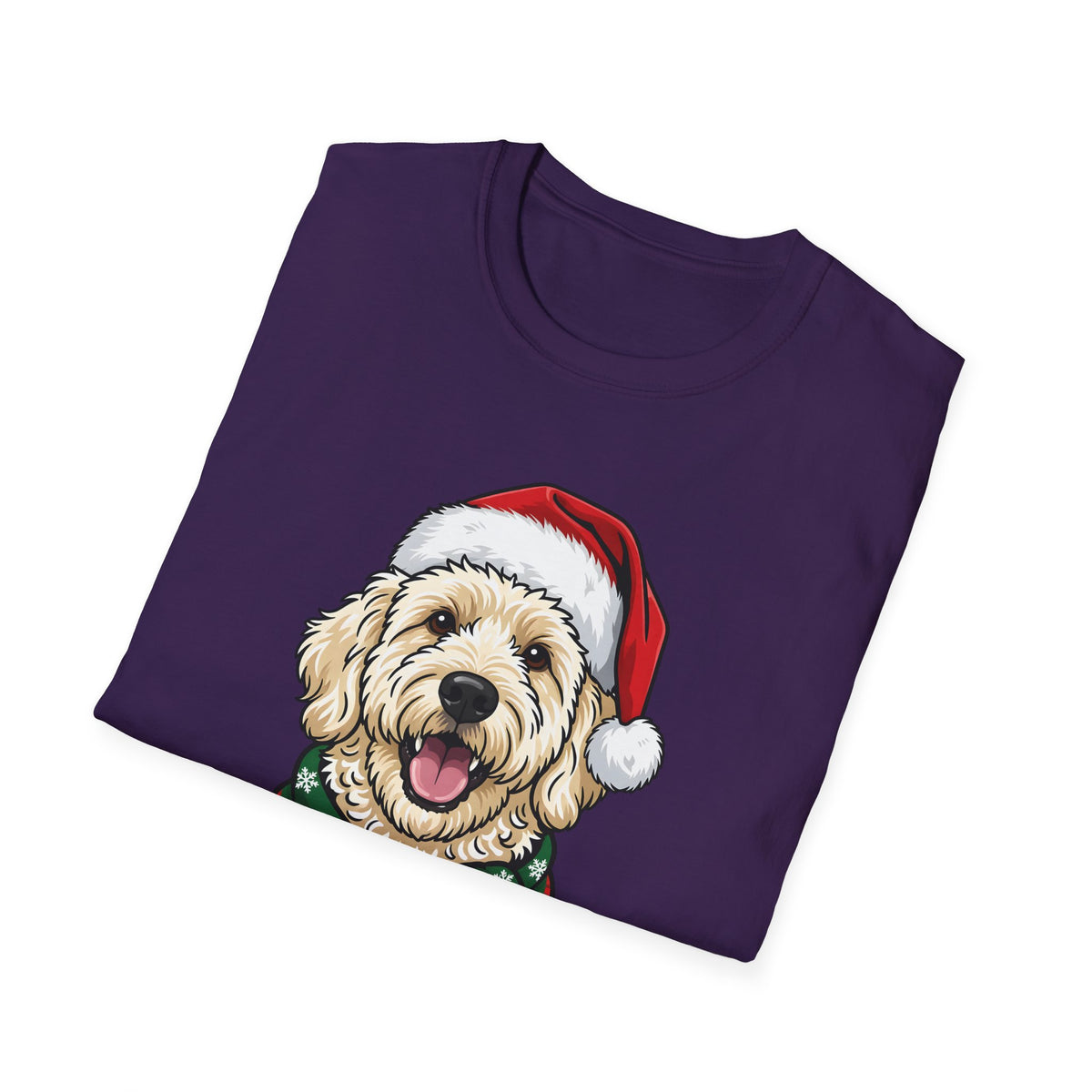 Merry Woofmas Labradoodle Christmas t-shirt, product photo 30