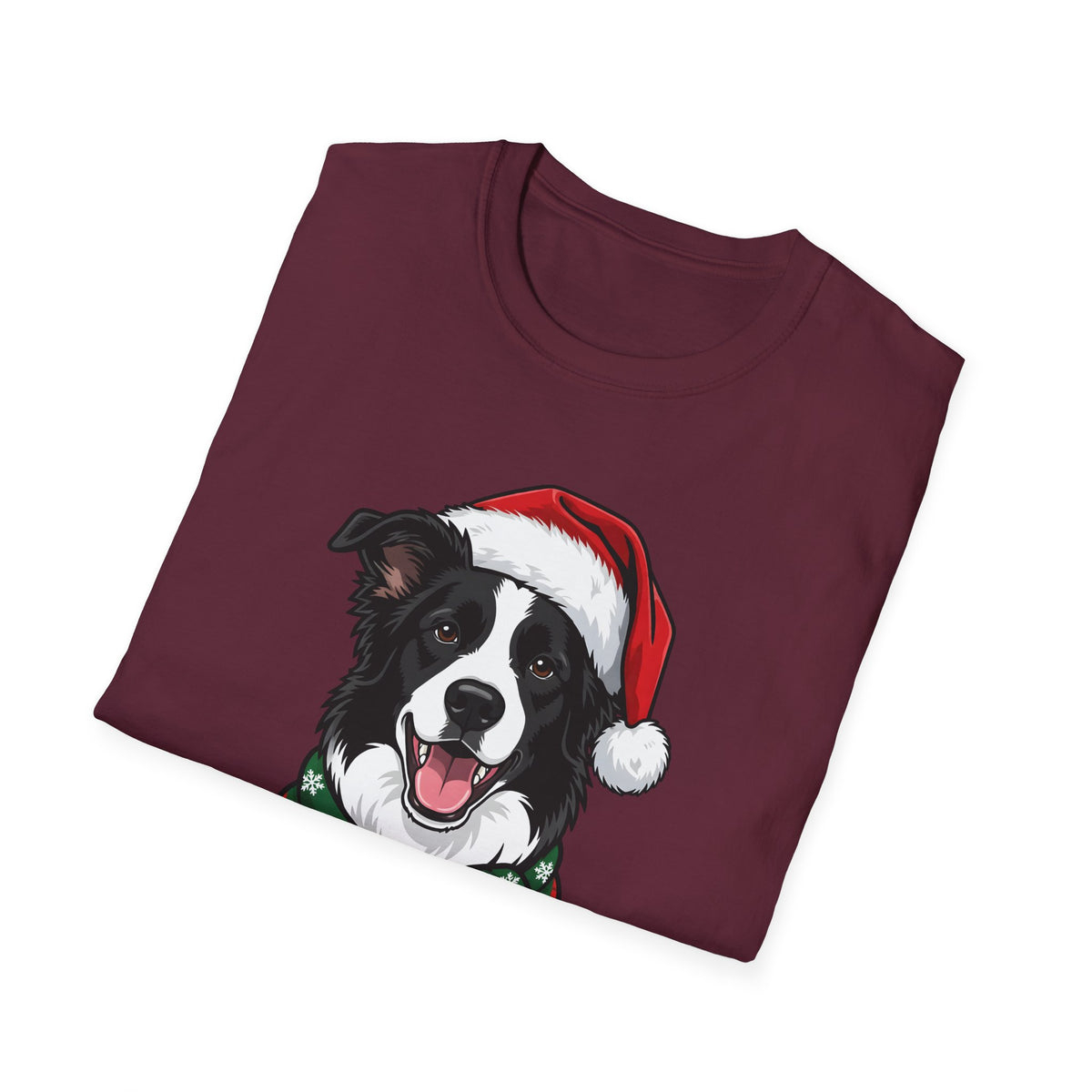 Happy Collie-Days Border Collie Christmas t-shirt, product photo 12