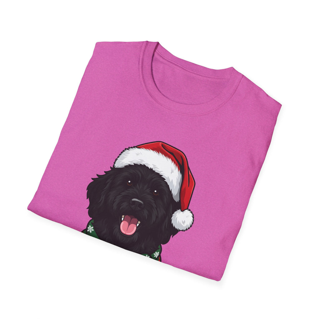 Merry Woofmas Black Goldendoodle Christmas t-shirt, product photo 33