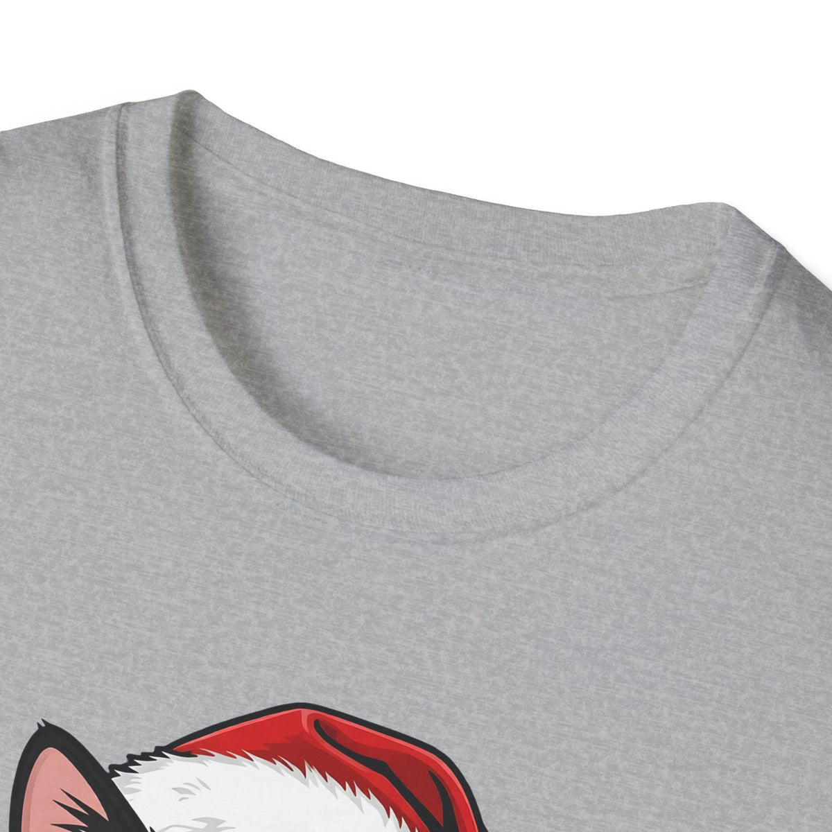Merry Whiskers Calico Cat Christmas t-shirt, product photo 11
