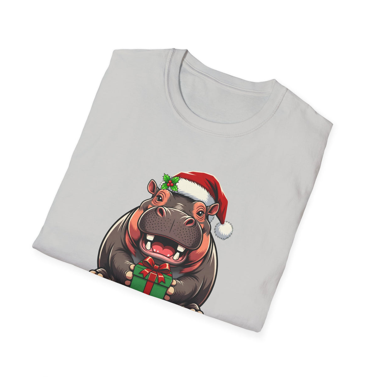 Happy Hippo-Days Christmas t-shirt, product photo 9