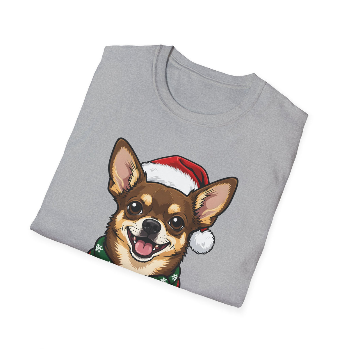 Yappy Holidays Chihuahua Christmas t-shirt, product photo 12