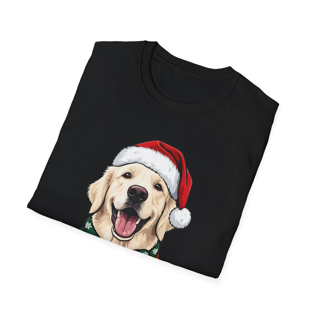 Merry Woofmas English Cream Golden Retriever Christmas t-shirt, product photo 3