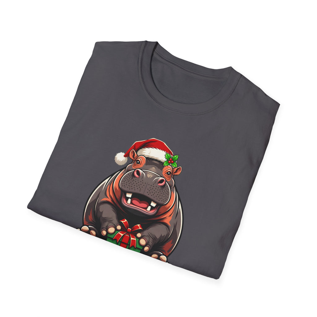 Merry Hippopotamus Christmas t-shirt, product photo 27